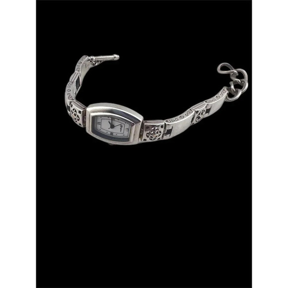 Brighton Tribeca Silver Plate Ornate Watch - New Battery Retired - Picture 3 of 6